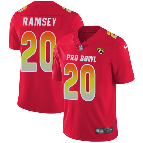Nike Jaguars #20 Jalen Ramsey Red Men's Stitched NFL Limited AFC 2018 Pro Bowl Jersey - Click Image to Close
